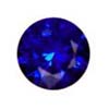 Blue Sapphire Gemstone Round, Loupe Clean.Given weight is approx.